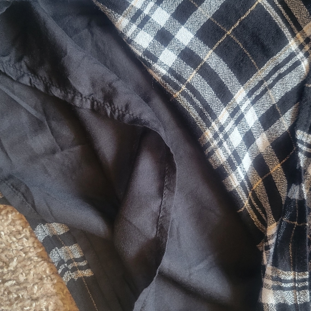 Anthropologie A+plus Sarah Black and Blue Plaid Tunic Dress - Picture 11 of 16